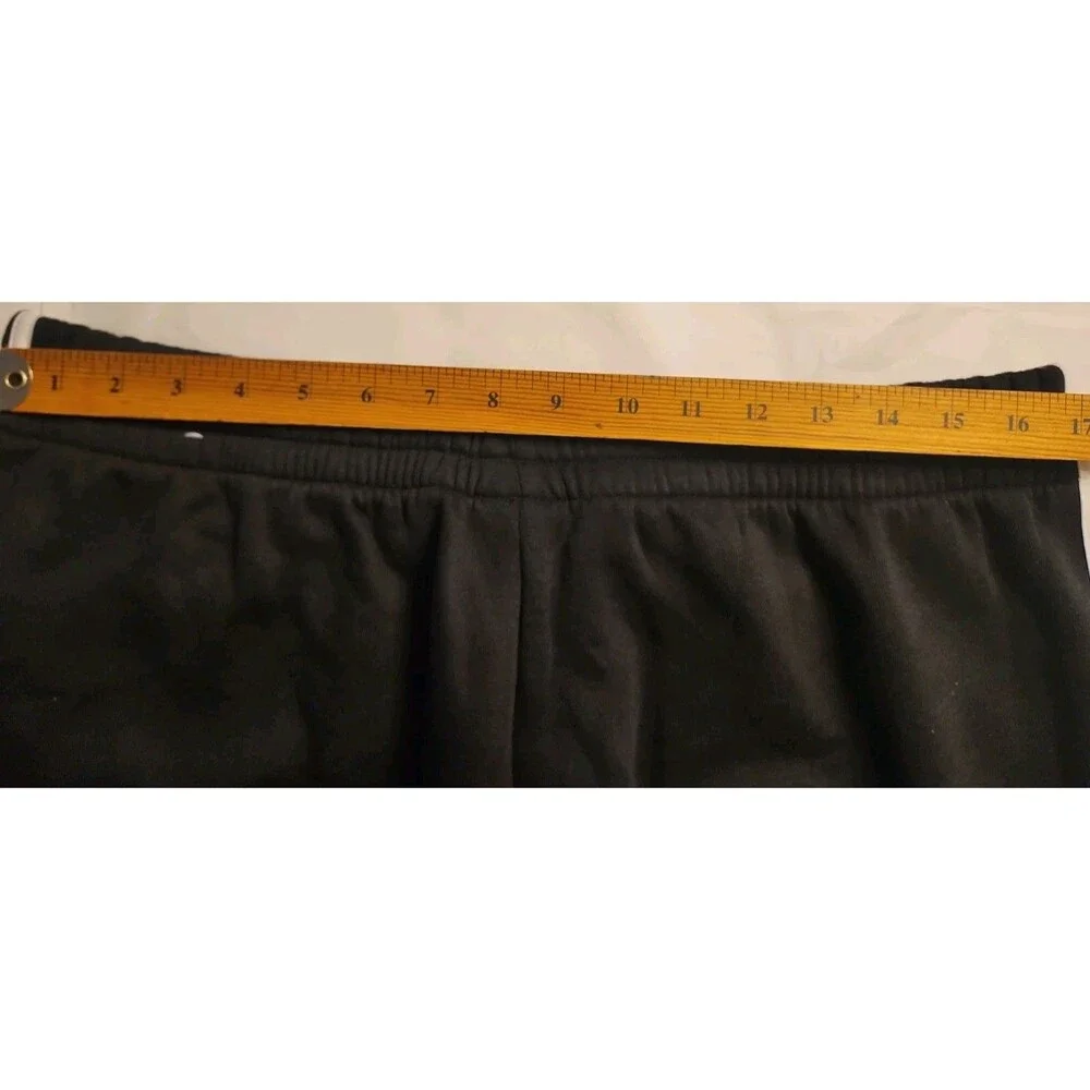 Adidas Essentials 3-Stripes Open Hem Fleece Pants Men XLT Black